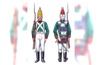 Сборная модель фигурки Русские гренадеры-Наполеоновские войны