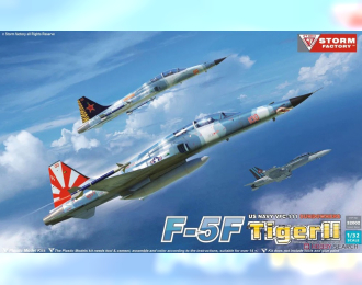 Сборная модель F-5F Tiger II two-seat, trainer Fighter aircraft, US NAVY VFC-111 & USMC VMFT-401