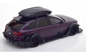 AUDI RS 6 Avant with roof box, purple