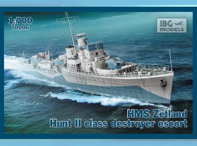 Сборная модель Британский эсминец HMS Zetland 1942г.