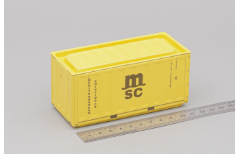 Контейнер металлический, желтый