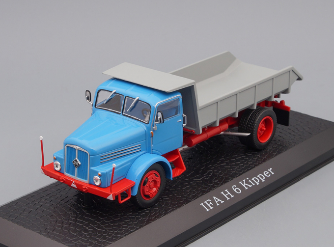 IFA H6 Kipper (1954), серия грузовиков от Atlas Verlag, light blue / grey