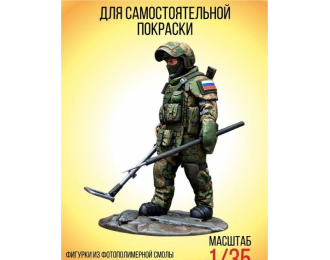 Сборная модель Фигурка Сапер