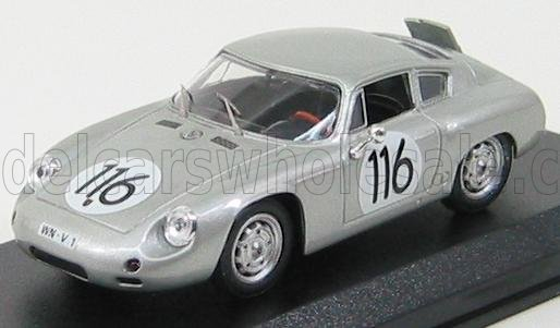 PORSCHE 1600gs Abarth N 116 Targa Florio 1960 Linge - Strahle - Lissmann, Silver