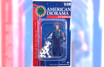 FIGUR Firefighters Fire Dog Training Car model not included in the price