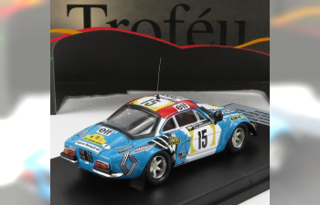 RENAULT Alpine A110 N15 Rally East African Safari (1974) J.l.therier - V.laverne, Light Blue White Red