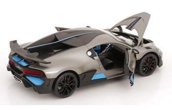 BUGATTI Divo (2018-2021), grey metallic / light blue- black