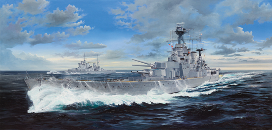 Сборная модель Корабль HMS Hood