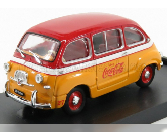 FIAT 600D MULTIPLA COCA-COLA OLIMPIADI ROMA (1960), ORANGE RED WHITE