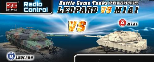 Комплект радиоуправляемых моделей "Танковое сражение - Leopard II против M1A1"