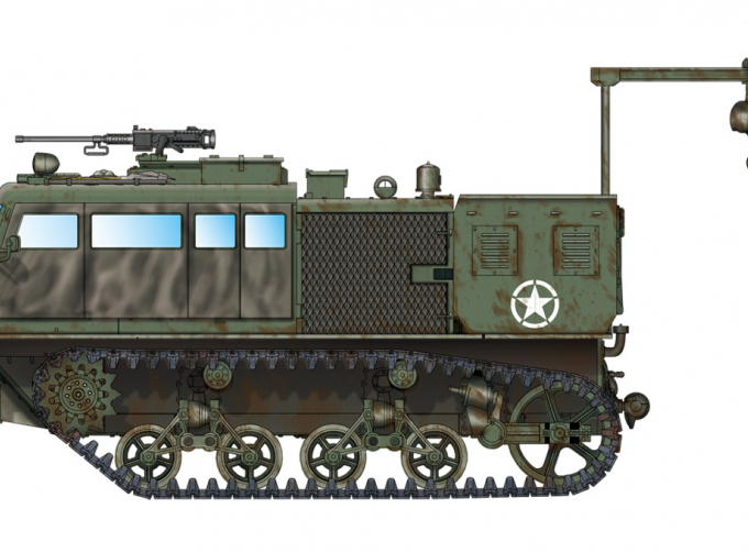 Сборная модель Транспортер MD M4 High Speed Tractor (155mm/8-in/240mm)