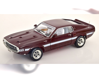 FORD Shelby Mustang GT 500 (1969), red-brown white