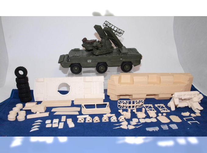 (KIT) Пусковая установка "Оса-АКМ" на остроносом шасси БАЗ-5937