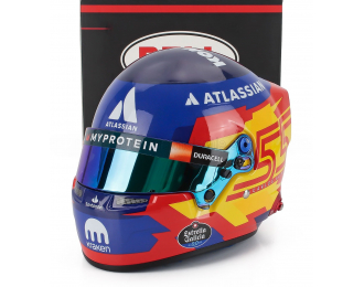 BELL HELMET Casco Helmet F1 Carlos Sainz Team Atlassian Williams Racing №55 Season (2025), Blue Yellow Red