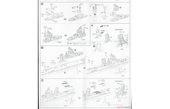 Сборная модель Японский легкий крейсер Agano Full Hull Model