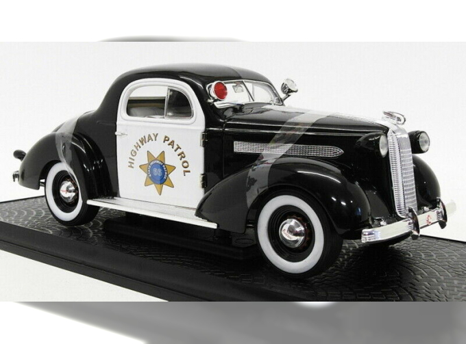 Pontiac Deluxe 1936 Police черный/белый