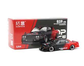 NISSAN Skyline GT-R V8 Drift Advan, red / black