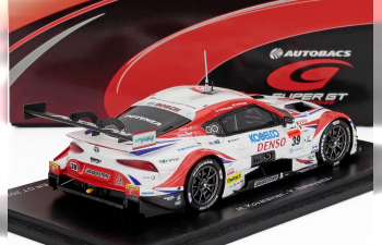 TOYOTA Supra Gr Team Sard №39 Gt500 Class Super Gt (2020) Heikki Kovalainen - Yuichi Nakayama, White Red