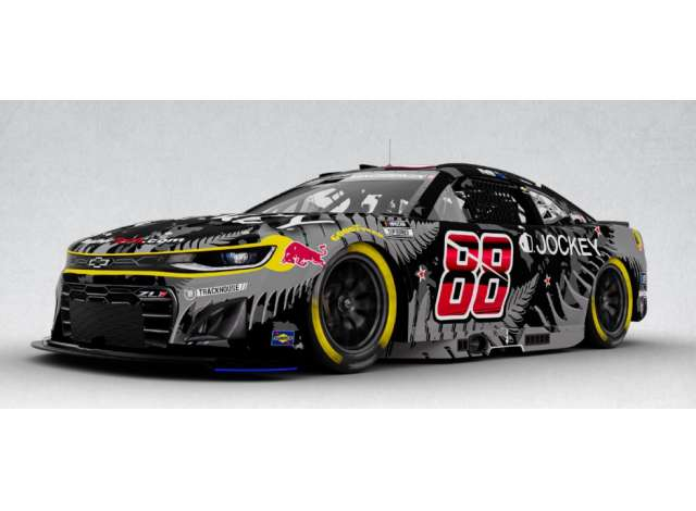 Chevrolet #88 Shane van Gisbergen *Jockey New Zealand*, black/red/yellow 2025