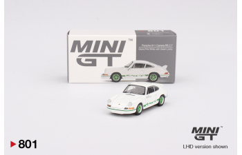 Porsche 911 (901) 2.7 Carrera RS Grand Prix (1973) (леворульный) белый с зеленым