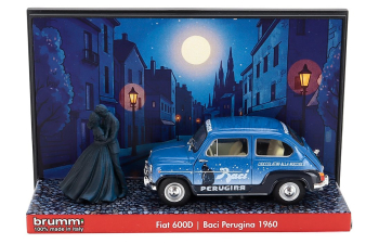 FIAT 600d Berlina Baci Perugina With Figures (1960), Blue Black