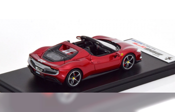 FERRARI 296 GTS Spider (2022), red metallic silver