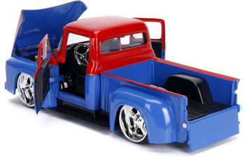 FORD F-100 Truck (1952), красный с синим, с фигуркой Супергерл