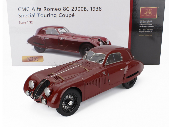 ALFA ROMEO 8c 2900b Speciale Touring Coupe 1938, Bordeaux