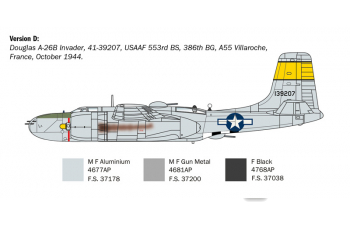 Сборная модель McDONNEL DOUGLAS A-26b Invader Military Airplane 1944