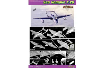Сборная модель Sea Vampire F.20 