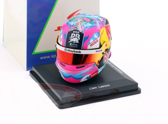 MINI HELMET Racing Bulls VCARB 02 Singapore GP Formula 1 Liam Lawson (2025)