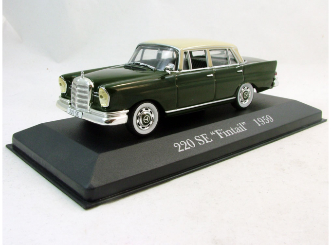 MERCEDES-BENZ 220 SE Fintail (1959), Mercedes-Benz Offizielle Modell-Sammlung 16, зеленый