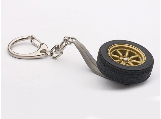 Брелок - колесо 1/18 8-SPOKES WHEEL KEYCHAIN золотистый