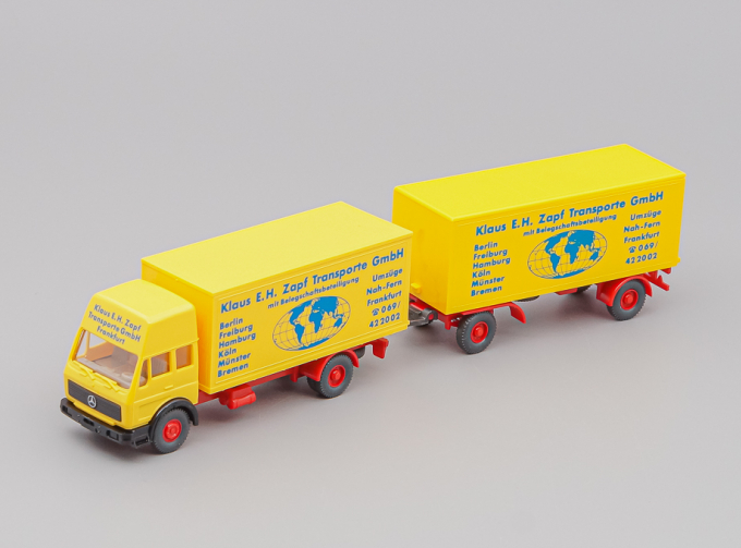 MERCEDES-BENZ NG Truck / Trailer "Klaus E. Zapf Transporte", yellow / red