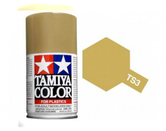 Краска спрей темно-желтый TS-3 Dark Yellow  (в баллоне), 100 мл.