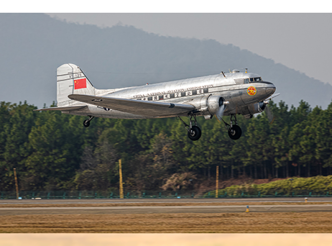 Сборная модель Американский ближнемагистральный транспортный самолёт DC-3