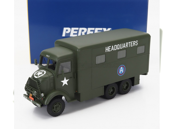 GMC 353 Afkwx Truck Headquarters Military Telonato 3-assi (1944), Military Green