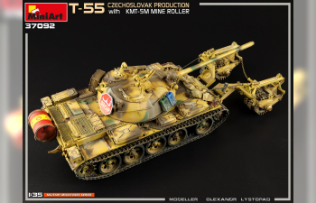 Сборная модель Танк Т-55А чехословацкого производства с КМТ-5М