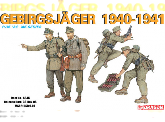 Сборная модель Gebirgsjager 1940-1941