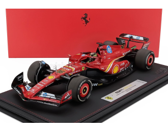 FERRARI F1 Sf-24 Team Scuderia Ferrari №16 Winner Monza Italy Gp (2024) Charles Leclerc - Con Vetrina - With Showcase, Red Black