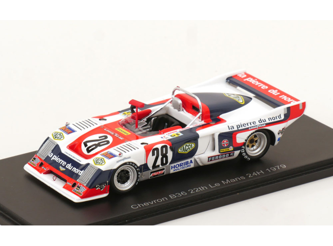 Chevron B36 №28 24h LeMans Noel del Bello, Albert Dufréne, Bernard Verdier (1979)