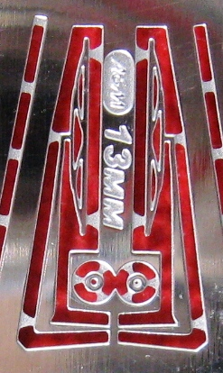 Фототравление Дворники 13мм, блестящий никель