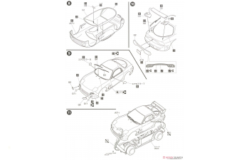 Сборная модель Wangan Midnight FD3S RX-7 RGO (Masaki)