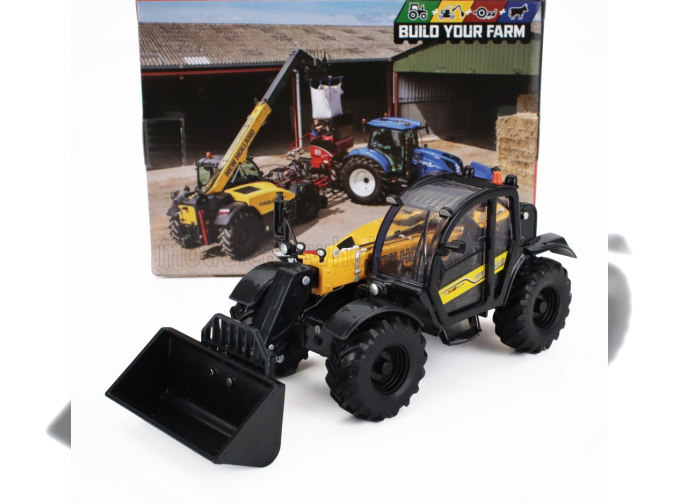NEW HOLLAND Th7.4z Panoramic Telescopic Ruspa Gommata Tractor - Scraper - Elevatore, Black Yellow