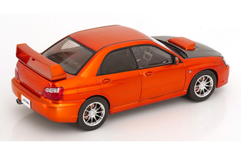 SUBARU Impreza WRX STI (2003), orange-metallic flat black