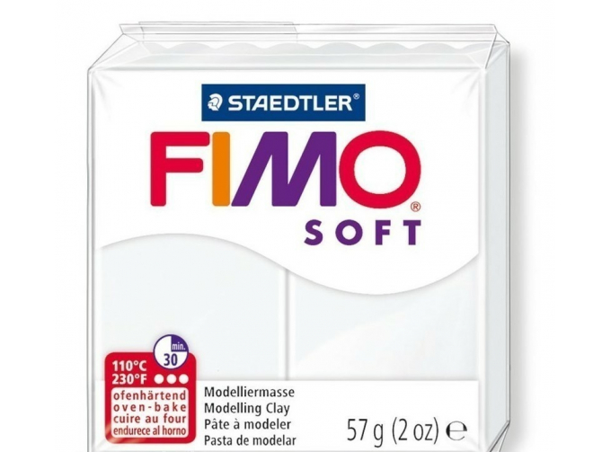 Полимерная глина, 57 гр., мятного цвета / Fimo Soft 57gr - Peppermint