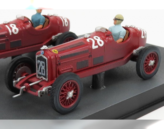 ALFA ROMEO F1 2x P3 Scuderia Ferrari №18 Winner Tripoli Gp (1934) Varzi + P3 №8 2nd Tripoli Gp (1934) Moll, Red