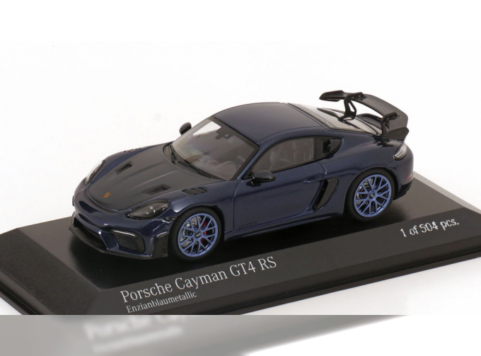 PORSCHE Cayman GT4 RS (982) Neodym-rims (2021), dark blue-metallic carbon