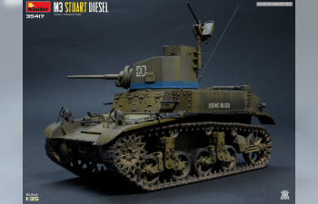 Сборная модель M3 Stuart Diesel Military 1945