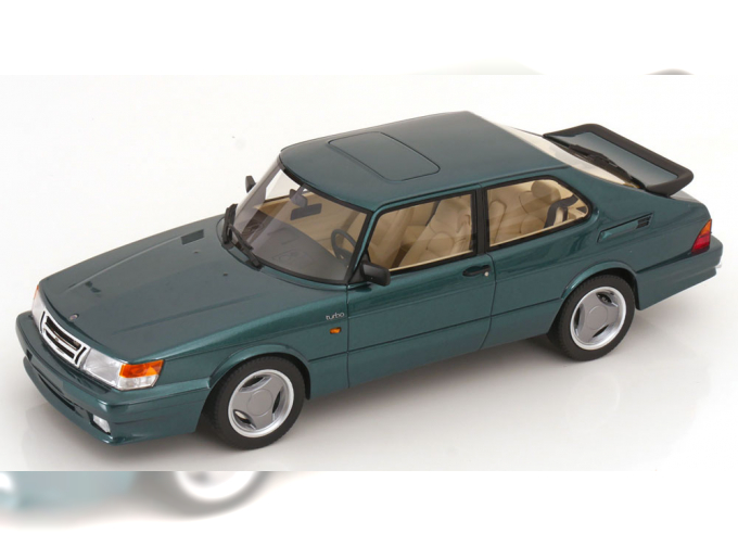 SAAB 900 Turbo T16 Airflow (1988), dark green-metallic